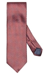 Eton Men's Geometric Silk Tie In Red