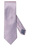 Eton Woven Silk Classic Tie In Pink