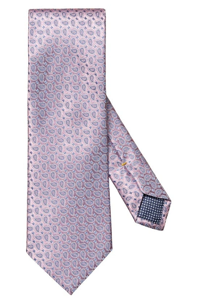 Eton Woven Silk Classic Tie In Pink