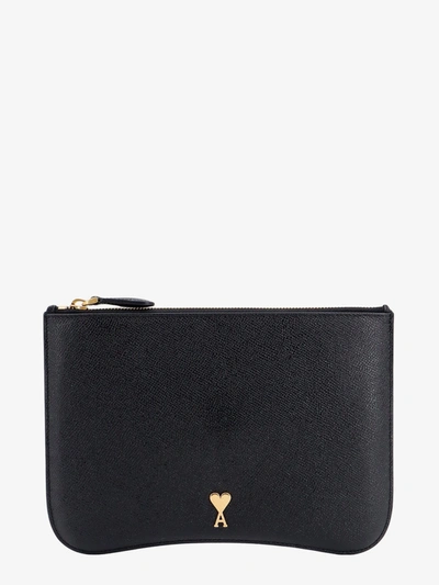 Ami Alexandre Mattiussi Paris Paris Clutch In Black