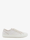 Fendi Domino Ff Jacquard Low-top Sneakers In Neutral
