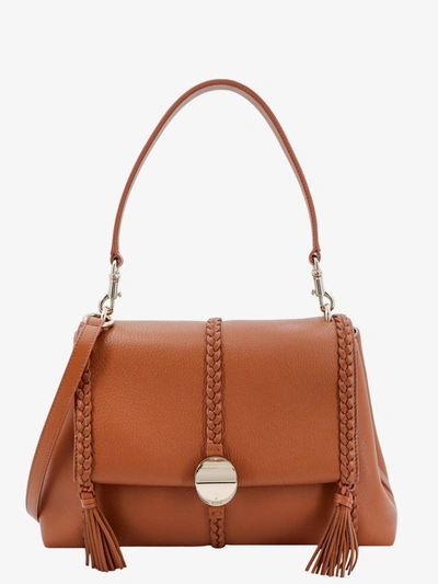 Chloé Caramel Medium Soft Penelope Shoulder Bag In Marrone