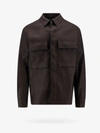 Zegna Linen Shirt Jacket In Black