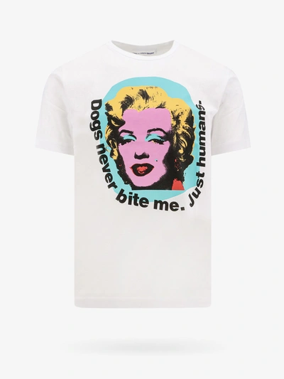 Comme Des Garçons Shirt T-shirt In White