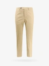Pt Torino Cotton Trousers With Pockets And Loops In Beige