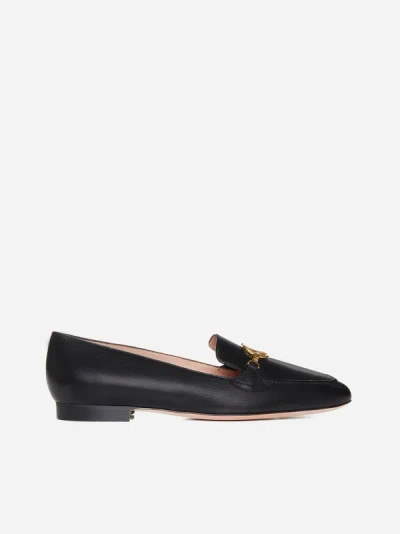 Bally Black Leather Obrien Loafers