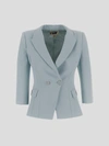 Elisabetta Franchi Jackets In Acqua