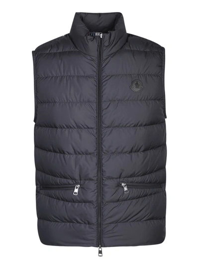 Moncler Men's Herniaire Quilted Down Vest In Black