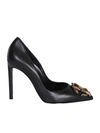 Roberto Cavalli Mirror Snake Handtasche In Black
