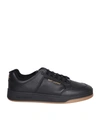 Saint Laurent 20mm Sl61 Low Top Leather Sneakers In Black