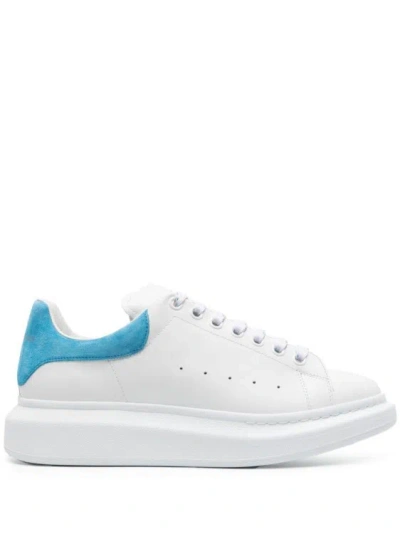 Alexander Mcqueen Chunky Leather Sneakers In White