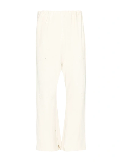 Maison Margiela Cut-out Hem Track Pants In White