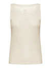 120% Lino Linen Tank Top In Nude & Neutrals