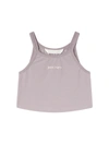 Palm Angels Logo Printed Short Vest In Pink & Purple