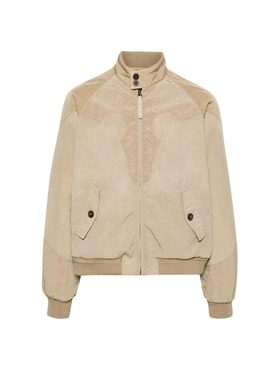 Maison Margiela Yoke Canvas Jacket In Brown