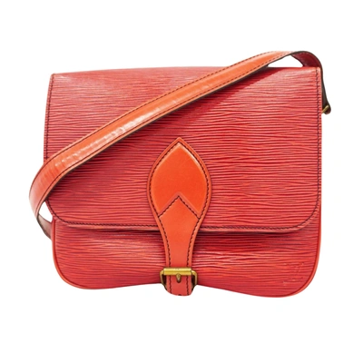 Pre-owned Louis Vuitton Cartouchière Red Leather Shoulder Bag ()