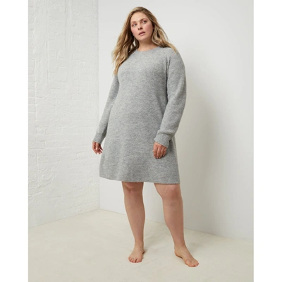 Upwest Comfy Sweater Dress In Grey