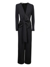 Alberta Ferretti Alberta Ferreti Black Acetate Blend Jumpsuit In Black