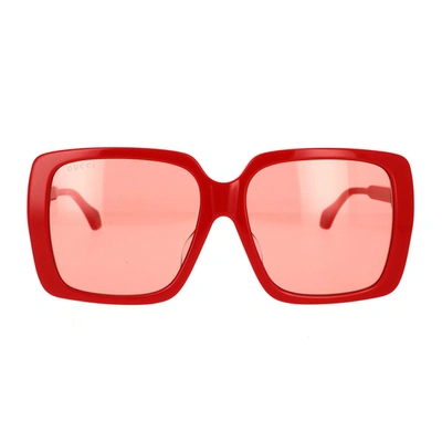 Gucci Gg0567san Red Sunglasses