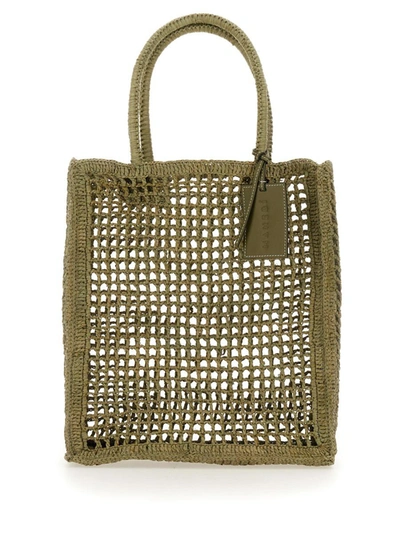 Manebi Raffia Bag In Green