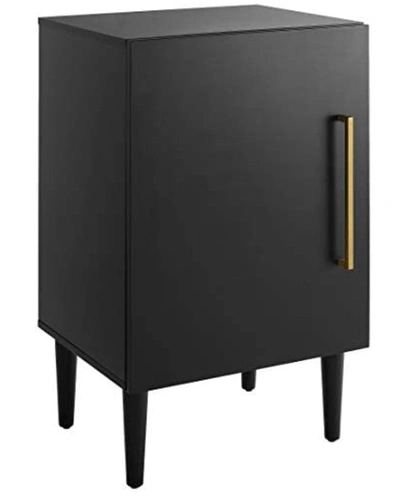 Crosley Furniture Everett Mid-century Modern Record Player Stand In Black