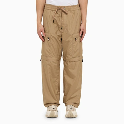 Moncler Day-namic Convertible Cargo Pants In Beige