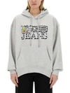 Moschino Jeans Sweatshirt With Logo In Grey