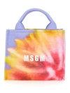 MSGM MSGM SMALL TOTE BAG WITH DAISY PRINT