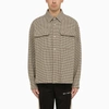 PALM ANGELS PALM ANGELS CHECKED SHIRT JACKET WITH LOGO