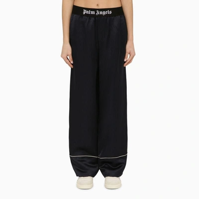 PALM ANGELS PALM ANGELS NAVY BLEND TROUSERS