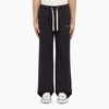 PALM ANGELS PALM ANGELS NAVY TROUSERS WITH LOGO