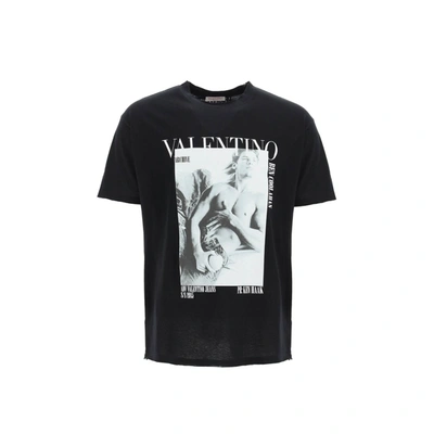 Valentino Archive Print T-shirt In Black