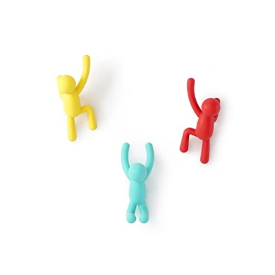 Umbra Buddy Wall Hooks, Set Of 3 In Assorted Color