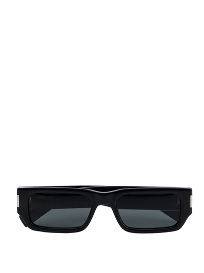 Saint Laurent Acetate Sunglasses In Black