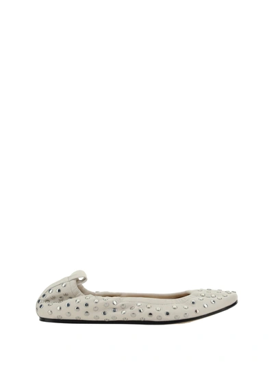 Isabel Marant Belna Ballerinas In White