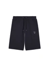 MAISON KITSUNÉ COTTON BERMUDA SHORTS WITH ICONIC PATCH