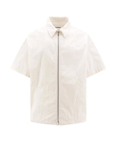 Jil Sander Cotton Shirt In Neutrals