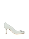 Manolo Blahnik Hangisi Crystal Buckle Pump
