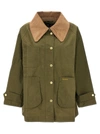BARBOUR HUTTON CASUAL JACKETS, PARKA GREEN