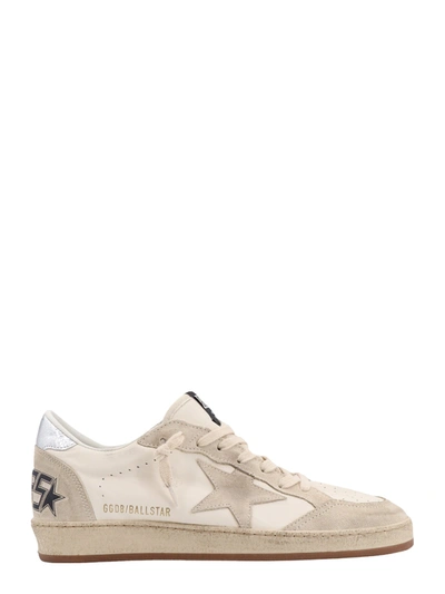 Golden Goose Leather And Suede Sneakers With Laminated Patch In Multi
