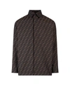 FENDI LINED SHIRT WITH ALL-OVER FF PRINT
