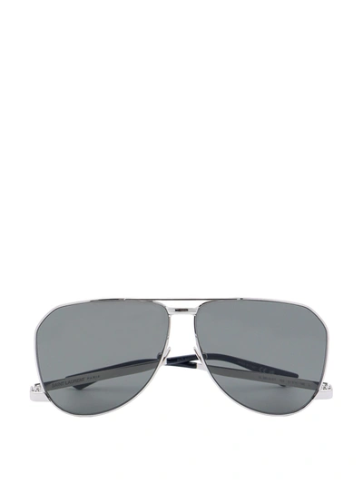 Saint Laurent Metal Sunglasses In Metallic