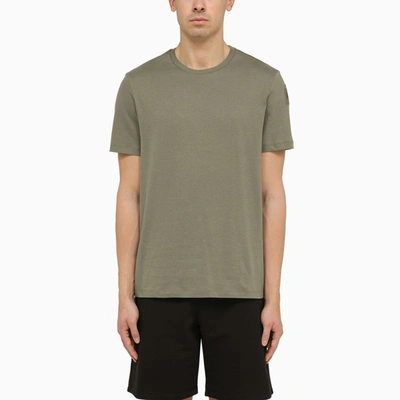PARAJUMPERS SHISPARE TEE THYME-COLOURED COTTON T-SHIRT