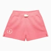 POLO RALPH LAUREN PINK COTTON SHORTS WITH LOGO