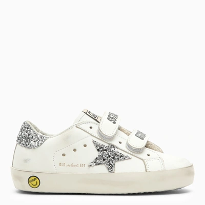 Golden Goose Old School White/silver Low Trainer