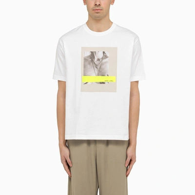 Apc A.p.c. White A.p.c. X Nrl T-shirt In Yellow