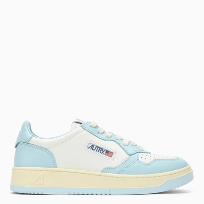 AUTRY MEDALIST LEATHER WHITE/LIGHT BLUE