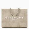 GIVENCHY G-TOTE MEDIUM GOLD CANVAS WITH CHAIN