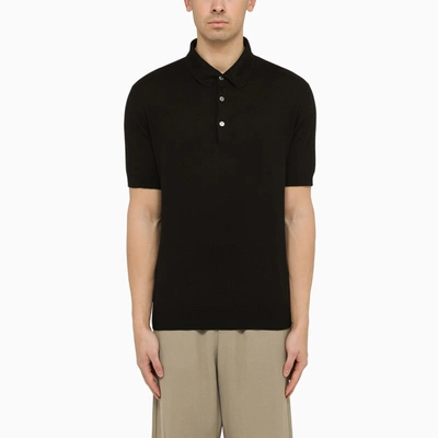 Zegna Short-sleeved Polo Shirt In Black