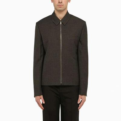 Givenchy Grey Wool Bomber Jacket